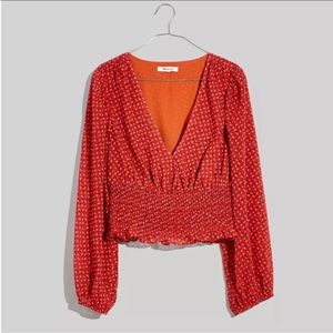 Madewell Julianne Smoked Waist Top